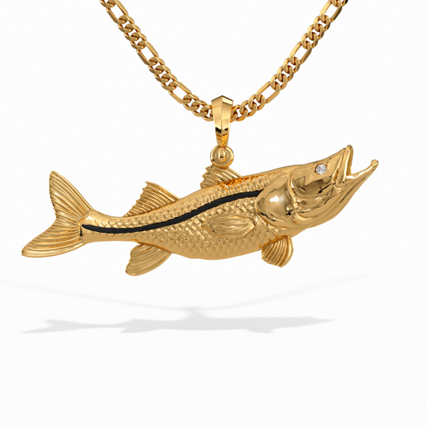 Gold snook online pendant