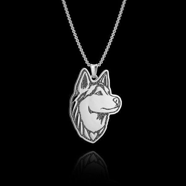 Siberian Husky Charm and Necklace – TINY BLING